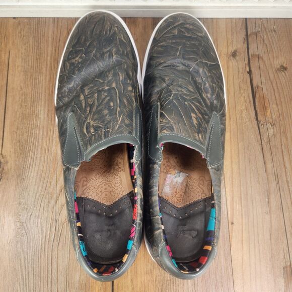 Robert Graham RGS5187 Slip-On Loafers Mens Sz 13 Brown Gray Casual Fashion Shoes - Picture 6 of 9